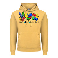 Vintage Mustard peace love  cure Vintage Hoodie - AdoDesignShop