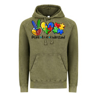 Vintage Olive peace love  cure Vintage Hoodie - AdoDesignShop