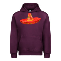 Mauve Wine red sombrero fa element Urban Hoodie - FaDigitalArtStudio