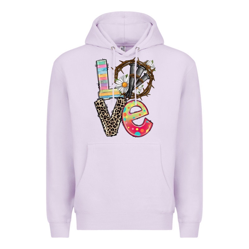 Love Crown Of Thorns Easter Day Premium Hoodie by CowGirlArtShop | Teevron