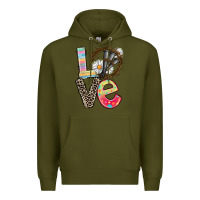 Army Green Love crown of thorns Easter Day Premium Hoodie - CowGirlArtShop