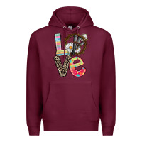 Burgundy Love crown of thorns Easter Day Premium Hoodie - CowGirlArtShop