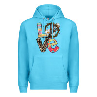Ocean Blue Love crown of thorns Easter Day Premium Hoodie - CowGirlArtShop