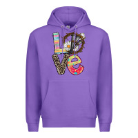 Purple Love crown of thorns Easter Day Premium Hoodie - CowGirlArtShop