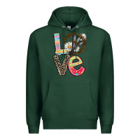 Sports Green Love crown of thorns Easter Day Premium Hoodie - CowGirlArtShop