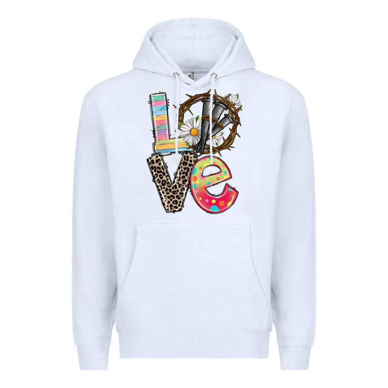 Love Crown Of Thorns Easter Day Premium Hoodie by CowGirlArtShop | Teevron