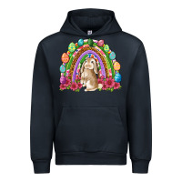 Easter Rainbow Bunny Easter Day Urban Hoodie | Teevron