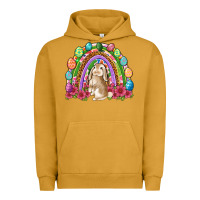 Pigment Peanut Butter Easter rainbow Bunny Easter Day Urban Hoodie - Neo Western