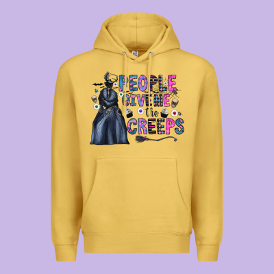 People Give Me The Creeps Premium Hoodie Designed By Cowhidedigitalart