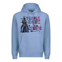 Colony Blue people give me the creeps Premium Hoodie - CowhideDigitalArt