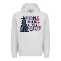 Dove Grey people give me the creeps Premium Hoodie - CowhideDigitalArt