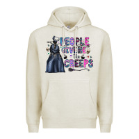 Oatmeal Heather people give me the creeps Premium Hoodie - CowhideDigitalArt