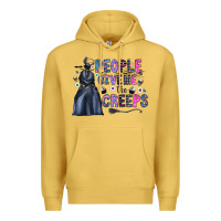 Antique Gold people give me the creeps Premium Hoodie - CowhideDigitalArt