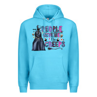 Ocean Blue people give me the creeps Premium Hoodie - CowhideDigitalArt