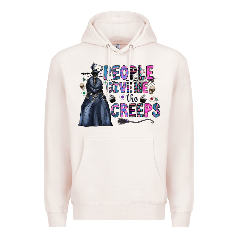 People Give Me The Creeps Premium Hoodie by CowhideDigitalArt | Teevron