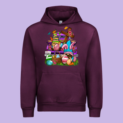 Easter Gnomies Truck Easter Day Urban Hoodie Designed By Neo Western