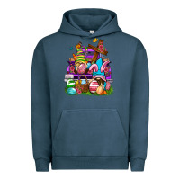 Pigment Midnight Navy Easter gnomies truck Easter Day Urban Hoodie - Neo Western