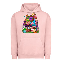 Pigment Salmon Easter gnomies truck Easter Day Urban Hoodie - Neo Western