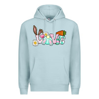 Blue Mist Love Easter bunny Easter Day Premium Hoodie - CowGirlArtShop