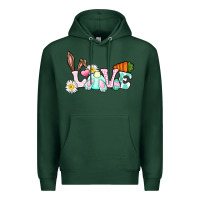 Sports Green Love Easter bunny Easter Day Premium Hoodie - CowGirlArtShop