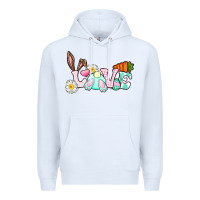 White Love Easter bunny Easter Day Premium Hoodie - CowGirlArtShop