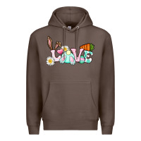 Coffee Love Easter bunny Easter Day Premium Hoodie - CowGirlArtShop
