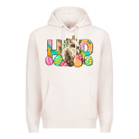 Pale Pink Hop Rabbit Easter Premium Hoodie - Neo Western