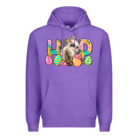 Purple Hop Rabbit Easter Premium Hoodie - Neo Western