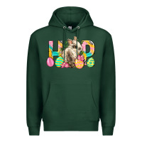 Sports Green Hop Rabbit Easter Premium Hoodie - Neo Western