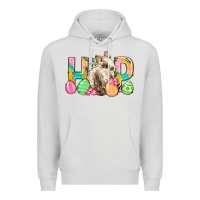 Dove Grey Hop Rabbit Easter Premium Hoodie - Neo Western