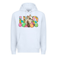 White Hop Rabbit Easter Premium Hoodie - Neo Western
