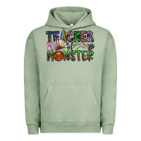 Pigment Oil Green teacher of monster Urban Hoodie - CowhideDigitalArt