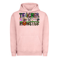 Pigment Salmon teacher of monster Urban Hoodie - CowhideDigitalArt