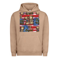 Pigment Burro proud veteran seamless pattern Urban Hoodie - HRA Design Shop