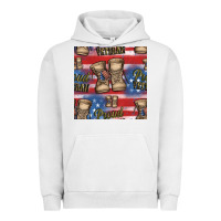 Pigment Lunar Rock proud veteran seamless pattern Urban Hoodie - HRA Design Shop