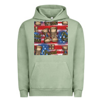 Proud Veteran Seamless Pattern Urban Hoodie | Teevron
