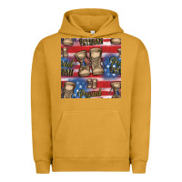 Pigment Peanut Butter proud veteran seamless pattern Urban Hoodie - HRA Design Shop