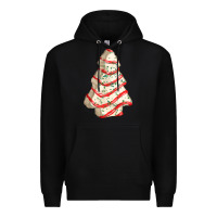 Black white christmas cake Premium Hoodie - FaDigitalArtStudio