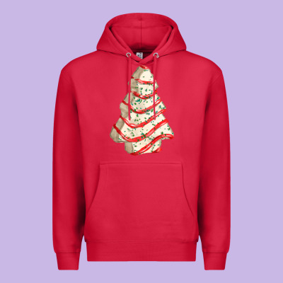 White Christmas Cake Premium Hoodie Designed By Fadigitalartstudio