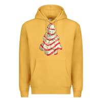 Mustard white christmas cake Premium Hoodie - FaDigitalArtStudio