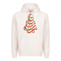 Pale Pink white christmas cake Premium Hoodie - FaDigitalArtStudio