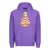Purple white christmas cake Premium Hoodie - FaDigitalArtStudio
