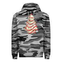 Slate Camo white christmas cake Premium Hoodie - FaDigitalArtStudio