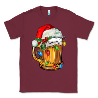 Burgundy christmas beer Classic Tee - FaDigitalArtStudio