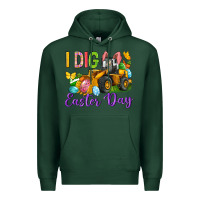 Sports Green I dig Easter Day Premium Hoodie - Neo Western