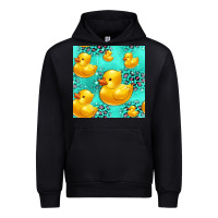 Black rubber duck seamless pattern Urban Hoodie - HRA Design Shop