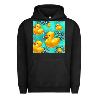 Pigment Black rubber duck seamless pattern Urban Hoodie - HRA Design Shop