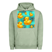 Pigment Oil Green rubber duck seamless pattern Urban Hoodie - HRA Design Shop