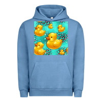 Pigment Pebble Blue rubber duck seamless pattern Urban Hoodie - HRA Design Shop