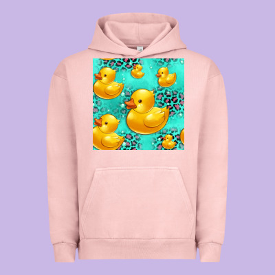 Rubber Duck Seamless Pattern Urban Hoodie Designed By Hra Design Shop